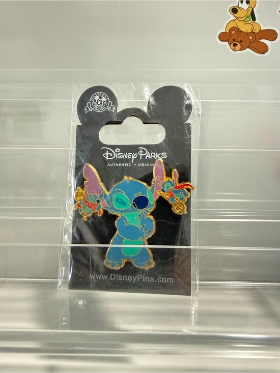 Disney Other - Disney Parks Stitch Enamel Pin with Pink and Teal Accents